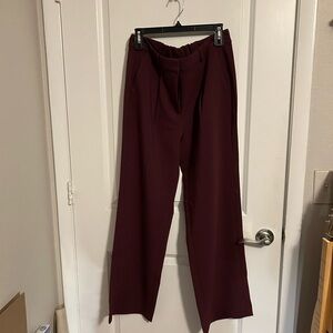 Old Navy Maroon Taylor Wide Leg Trouser